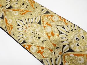 アンティーク　花更紗模様織り出し袋帯（材料）